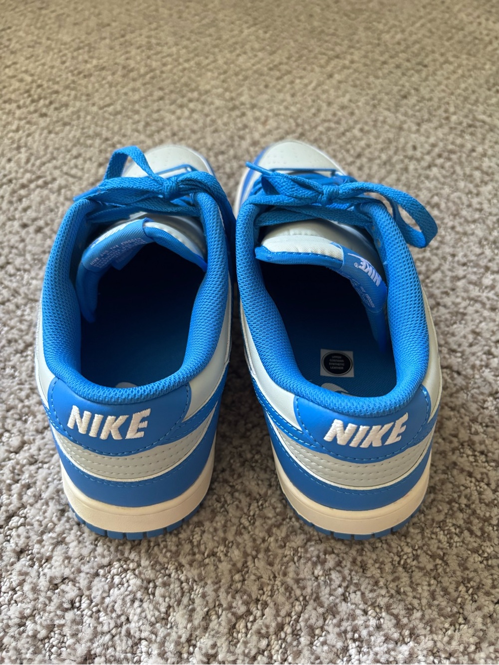 Nike Low-Top Sneakers in Bright Blue and White - Picture 3 of 7